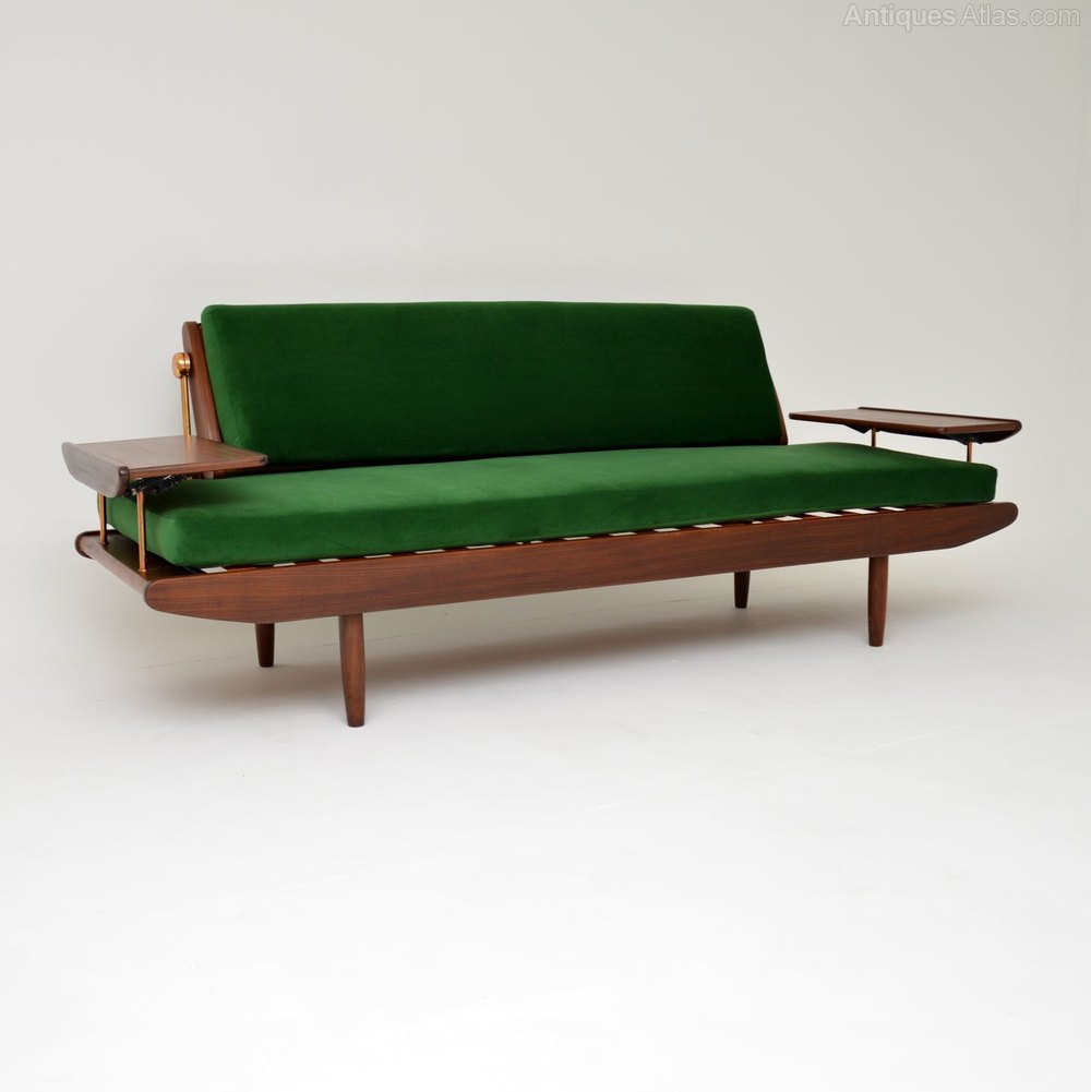 Antiques Atlas 1960's Vintage Afromosia Sofa Bed By Toothill