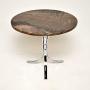 1960s Vintage Chrome & Marble Coffee / Side Table