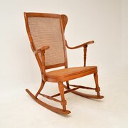 Antique Bentwood Cane Rocking Chair