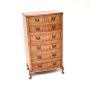 Antique Bow Front Burr Walnut Chest of Drawers