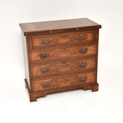 Antique Burr Walnut Bachelors Chest Of Drawers