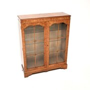 Antique Burr Walnut Bookcase