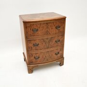 Antique Burr Walnut Chest Of Drawers