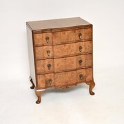 Antique Burr Walnut Chest Of Drawers