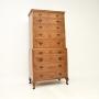 Antique Burr Walnut Chest on Chest of Drawers