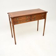 Antique Burr Walnut Console / Side Table