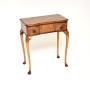 Antique Burr Walnut Console / Side Table