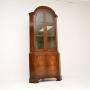 Antique Burr Walnut Corner Cabinet