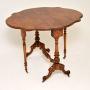 Antique Burr Walnut Drop Leaf Sutherland Table