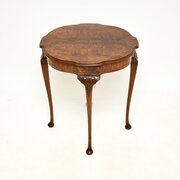 Antique Burr Walnut Occasional Side Table