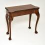 Antique Carved Walnut Card Table