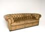 Antique Deep Buttoned Leather Chesterfield Sofa