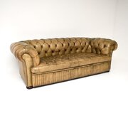 Antique Deep Buttoned Leather Chesterfield Sofa