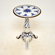 Antique Dresden Style Porcelain Side Table