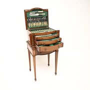 Antique Edwardian Canteen Of Cutlery