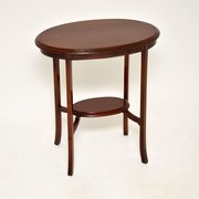Antique Edwardian Inlaid Mahogany Side Table