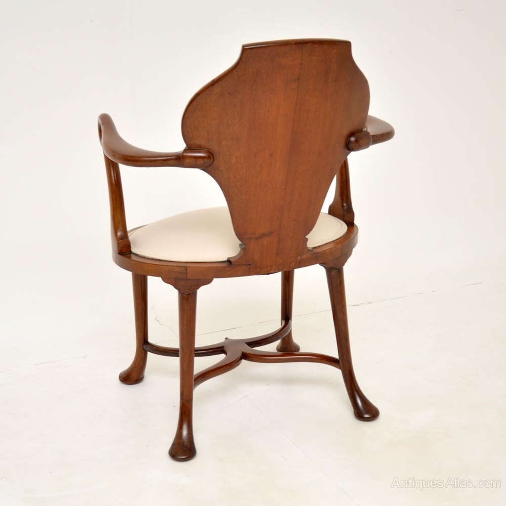 Antique Edwardian Inlaid Mahogany Armchair Antiques Atlas