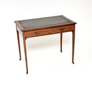 Antique Edwardian Inlaid Mahogany Desk