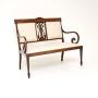Antique Edwardian Inlaid Mahogany Settee