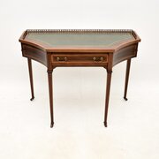 Antique Edwardian Inlaid Mahogany Writing Table