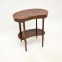 Antique Edwardian Inlaid Marquetry Kidney Table