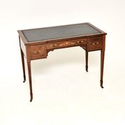 Antique Edwardian Inlaid Rosewood Desk / Writing Table.