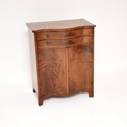 Antique Edwardian Inlaid Satin Wood Cabinet
