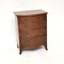 Antique Edwardian Mahogany Bow Fronted Chest