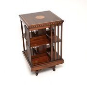 Antique Edwardian Mahogany Revolving Bookcase