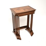 Antique Edwardian Walnut Nest Of Four Tables