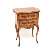 Antique French Burr Walnut Chest Of Drawers