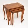 Antique French Burr Walnut Nest of Tables