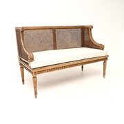 Antique French Carved Gilt Wood Settee