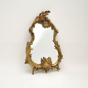 Antique French Gilt Bronze Mirror