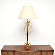 Antique French Gilt Metal Table Lamp
