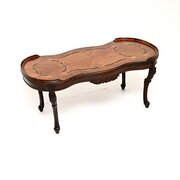 Antique French Inlaid Marquetry Coffee Table