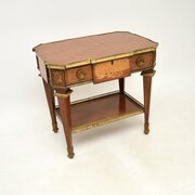 Antique French Inlaid Marquetry Side Table