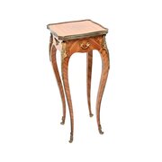 Antique French Inlaid Parquetry Side Table