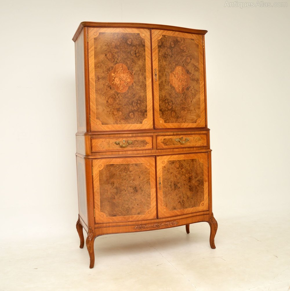 Antiques Atlas Antique French Inlaid Walnut Cocktail