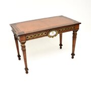 Antique French Inlaid Walnut Ormolu Mounted Desk