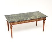 Antique French Marble Top Coffee Table