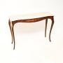 Antique French Marble Top Console Side Table