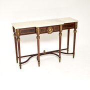 Antique French Marble Top Console Table