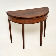 Antique George III Period Mahogany Card Table
