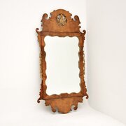 Antique George II Period Walnut Mirror
