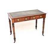 Antique Georgian Mahogany Leather Top Desk