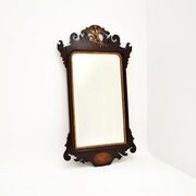 Antique Georgian Period Inlaid Mahogany Mirror
