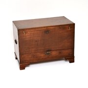 Antique Georgian Period Pine Chest / Trunk