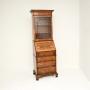 Georgian Style Burr Walnut Bureau Bookcase