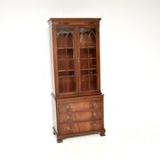 Antique Georgian Style Mahogany Bookcase